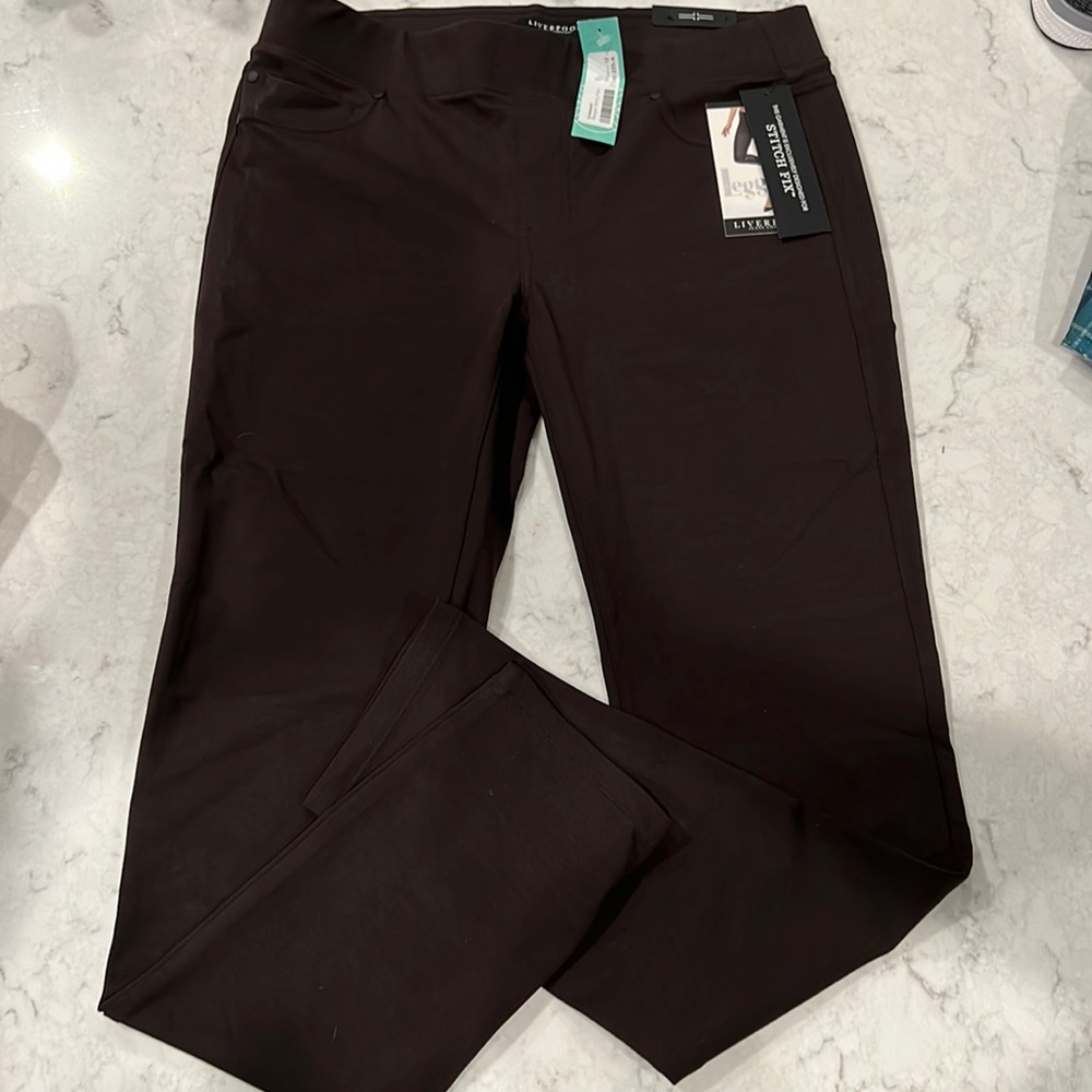 Liverpool brown Reagan skinny pants